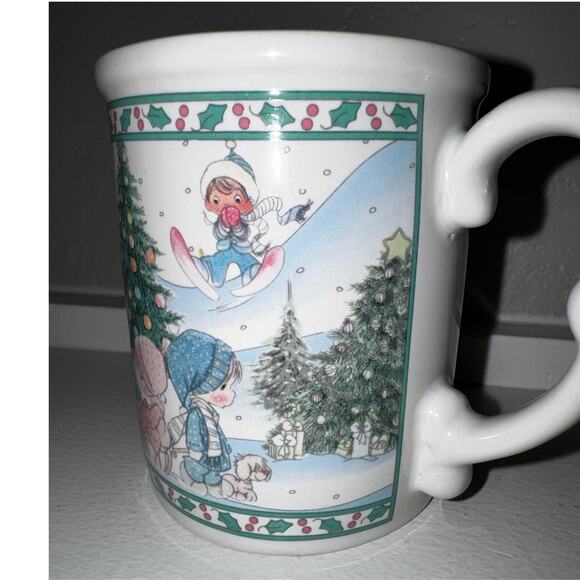 Precious Moments Enesco Christmas Mug | Vintage Winter Scene | 1993 Collectors - Picture 3 of 7